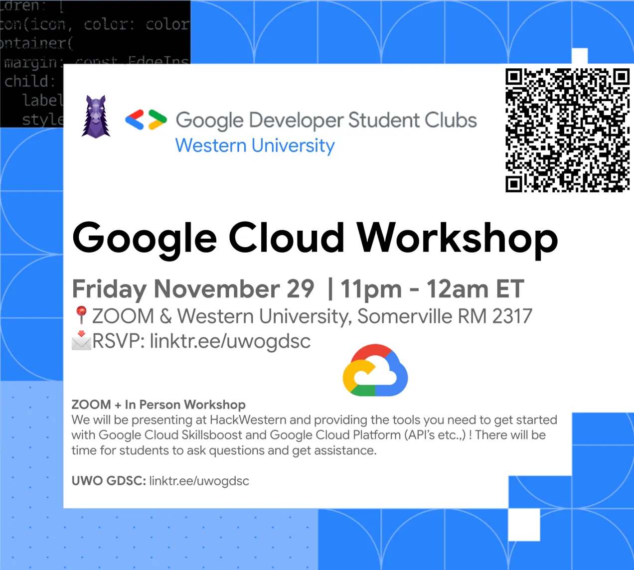 I'll be presenting Intro to Google Cloud & ML API's at Hackwestern 2024!