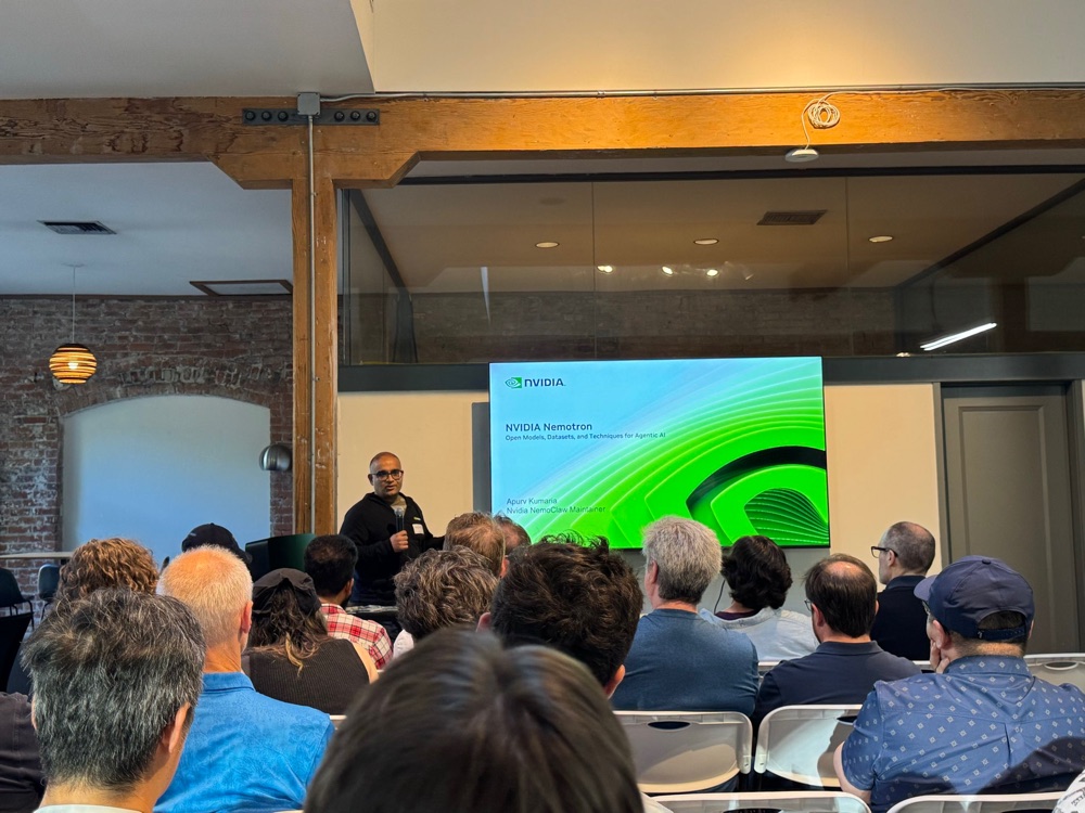 NVIDIA Nemotron talk at the NVIDIA and AI Tinkerers Seattle meetup