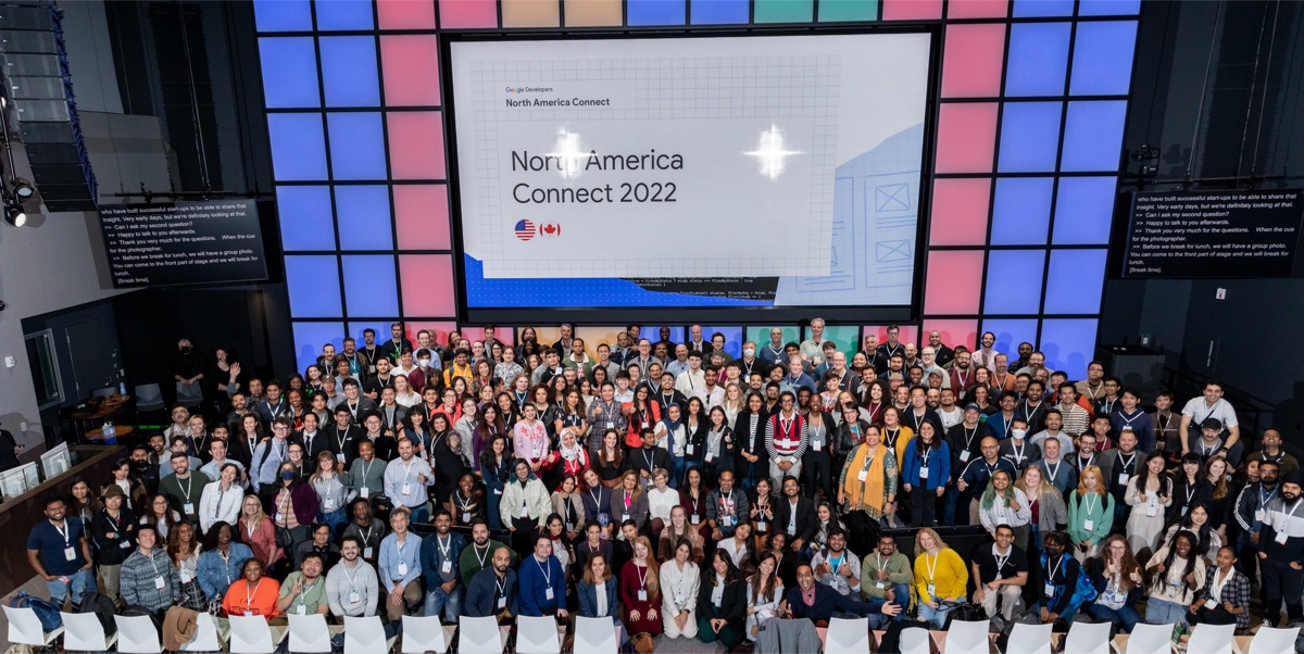 Group photo at Google Developers North America Connect 2022