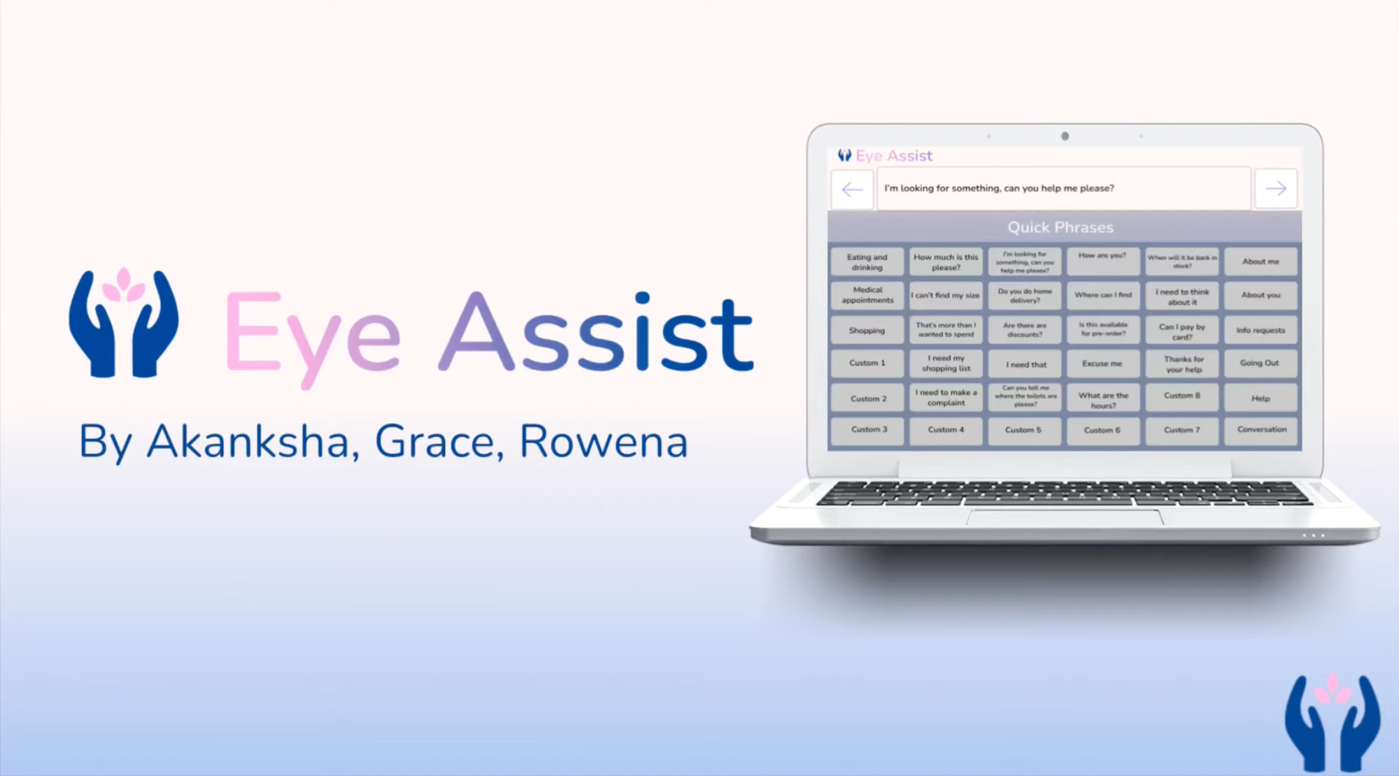 Eye Assist | SheHacks 'Architect Better Future'